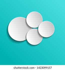 Abstract ovelapping circle background. Template design