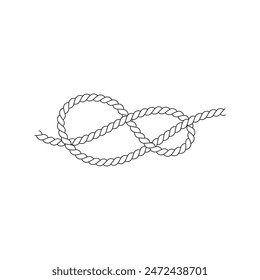 Abstract overhand knot for scout event