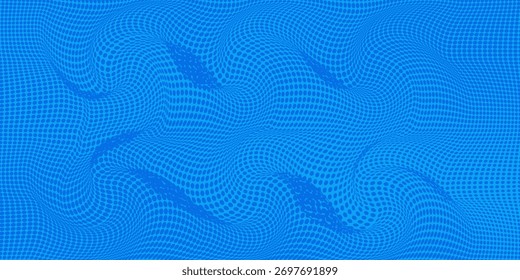 Abstrato sobreposição azul fundo 3D. Padrão de design de recorte de papel simples com sombra e luz. Vetor Eps10	