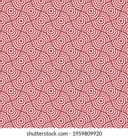 Abstract Overlap Circle Pattern. seamless Vector.use for template, material, element, ornament background.and more.