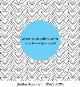 Abstract Overlap Circle Pattern. Vector