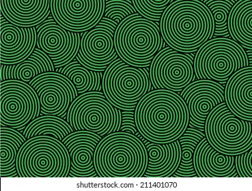 Abstract Overlap Circle Pattern. Vector