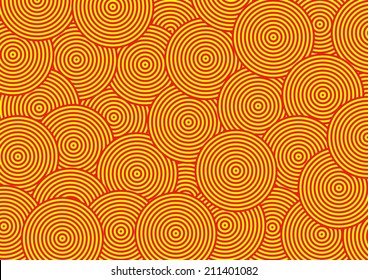 Abstract Overlap Circle Pattern. Vector