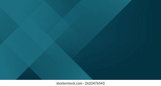 Abstract overlap dark green turquoise geometric gradient square design layers background with shadow and shapes. Eps10 vector