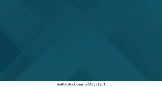 Abstract overlap dark green turquoise geometric gradient square design layers background with shadow and shapes. vector illustration