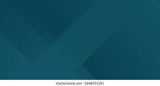 Abstrato sobreposição verde escuro turquesa geométrica gradiente quadrado camadas de design plano de fundo com sombra e formas.