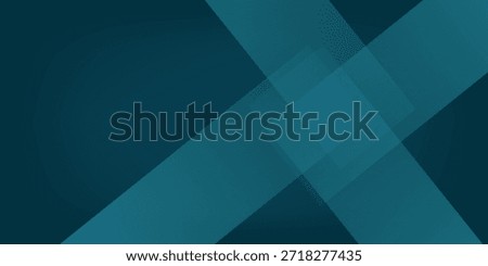 Abstract overlap dark green turquoise geometric gradient square design layers background with shadow and shapes. Eps10 vector