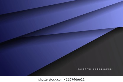 Abstrakte Überschneidungen, blauer Hintergrund, Vektorgrafik