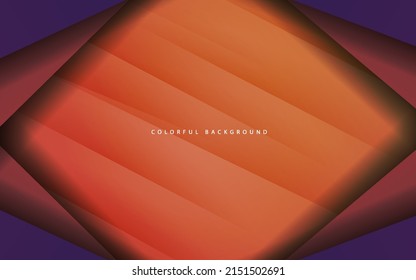 Abstract overlap layer colorful background vector