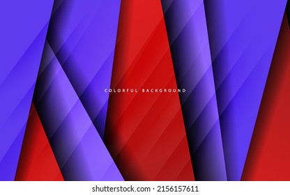 Abstract overlap layer colorful background vector