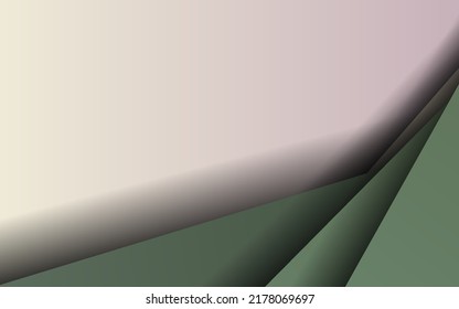 Abstract overlap layer green color background