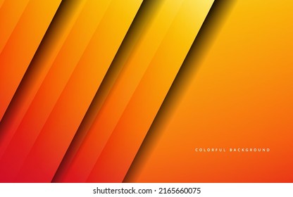 Resumen de la superposición de capa de color naranja vector de fondo
