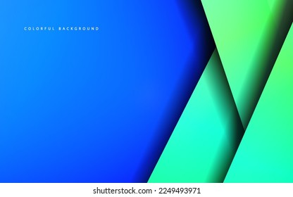Abstract overlap layer papercut background vector