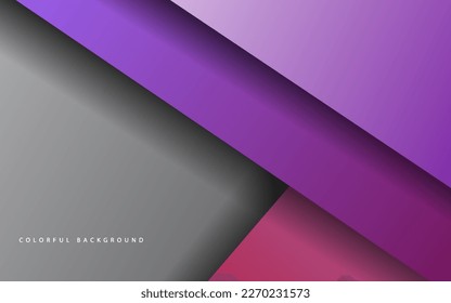 Abstract overlap layer papercut background vector