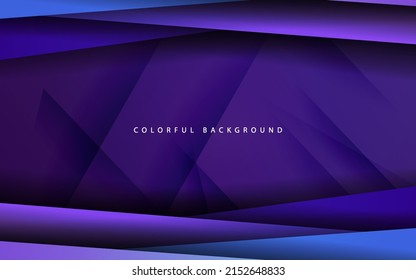 Abstract overlap layer purple background vector