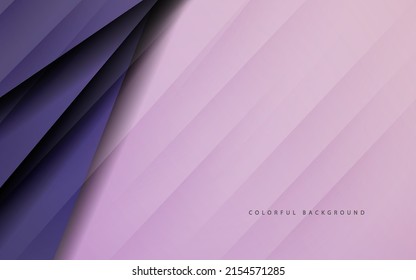 Abstract overlap layer purple color background vector