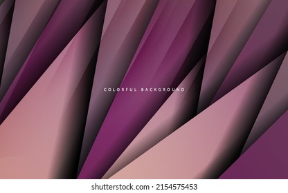 Abstract overlap layer purple color background vector