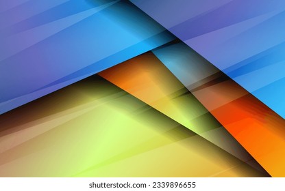 Abstract overlap papercut background vector