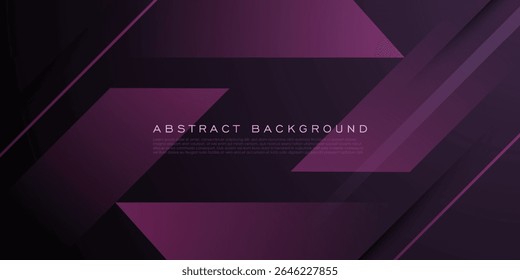 Abstract overlap papercut dark purple gradient background. Trendy overlap pointed shapes pattern design. Eps10 vector