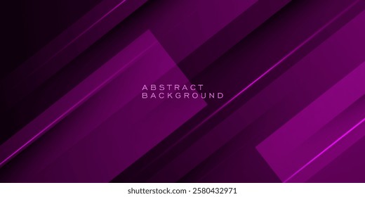 Abstract overlap square 3D background with purple color and light pattern. Eps10 vector