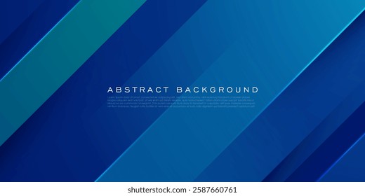 Abstract overlap square 3D background. Blue and green geometric shapes pattern. Eps10 vector