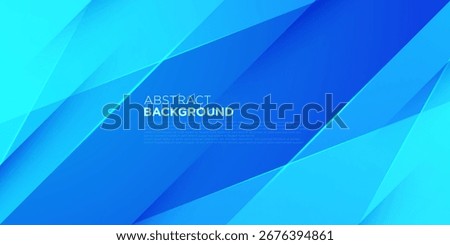 Abstract overlap triangle frame blue background. Fractal design pattern style background. Eps10 vector