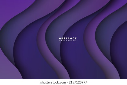 vector de fondo de color púrpura de forma de onda de superposición abstracta
