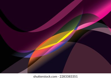 Abstract overlapped curve gradient vector background 