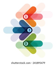 abstract overlapping arrow background