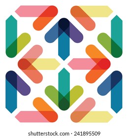 abstract overlapping arrow background