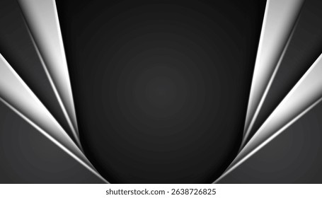 Abstract overlapping background with 3d paper cut style. vector illustration.