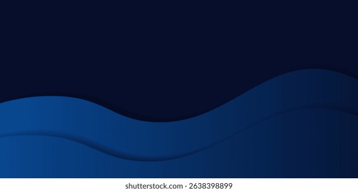 Abstract overlapping blue background. Simple paper cut background pattern. Vector Eps10
