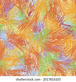 Abstract and overlapping brush seamless pattern,
