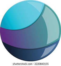 Resumen de la ilustración del logotipo del círculo superpuesto en un estilo moderno y mínimo aislado en el fondo