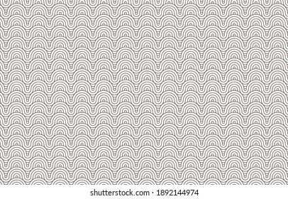 Abstract Overlapping Circle Pattern. seamless Vector.