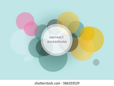 Abstract Overlapping Circles Background