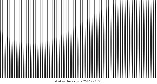 Ondas curvas fluidas superpuestas Abstractas, gradiente Horizontal composición de líneas geométricas