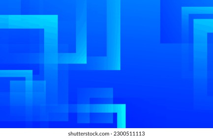 Abstract overlapping forms blue background. Dynamic shapes composition. Eps10 vector