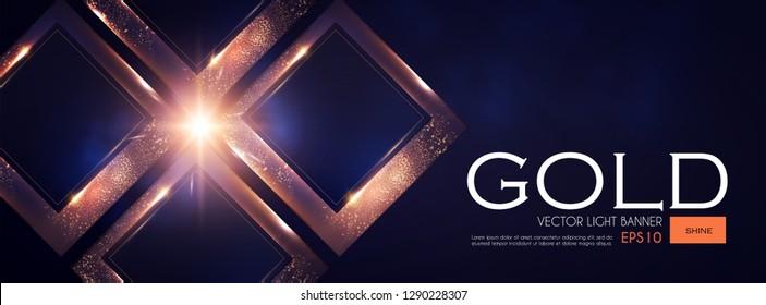 Fondo geométrico abstracto que sobrepasa el efecto de la salpicadura de oro.Ilustración vectorial
