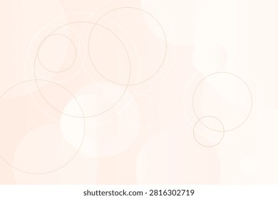 Abstract overlapping light-toned organic circle compositions circles lightbeige minimal