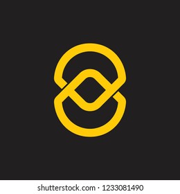 abstract overlapping line logo 