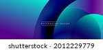 Abstract overlapping lines and circles geometric background with gradient colors
