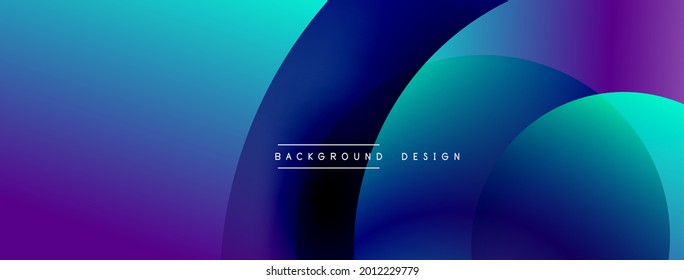 Abstract overlapping lines   circles geometric background and gradient colors