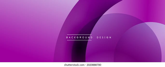 Abstract overlapping lines and circles geometric background with gradient colors