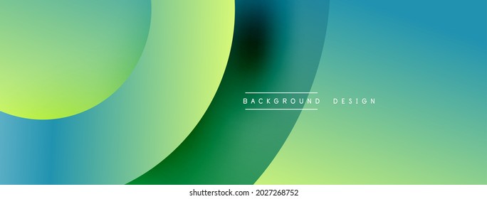 Abstract overlapping lines and circles geometric background with gradient colors