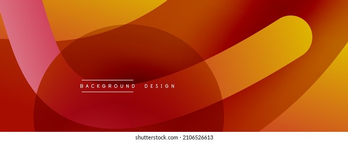 Abstract overlapping lines and circles geometric background with gradient colors