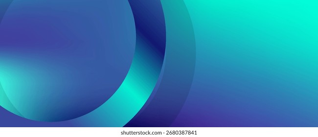 Abstractas líneas superpuestas y círculos de fondo geométrico con colores degradados, Vector EPS10