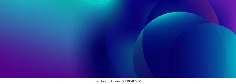 Abstract overlapping lines and circles geometric background with gradient colors. vector Eps 10