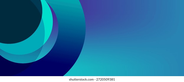 Fondo geométrico Abstractas de líneas y círculos superpuestos con colores degradados