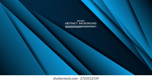 Fondo de corte de papel superpuesto Abstractas. Fondo azul con Elementos de diseño de tarjetas futuristas. Diseño de patrón de triángulo de moda. Vector EPS10.